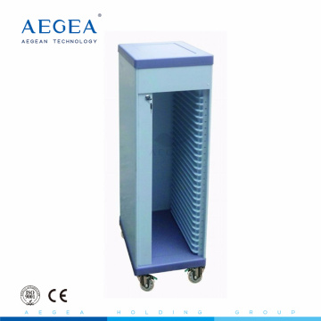 AG-CHT006 ABS patient files holder medical movable record cart